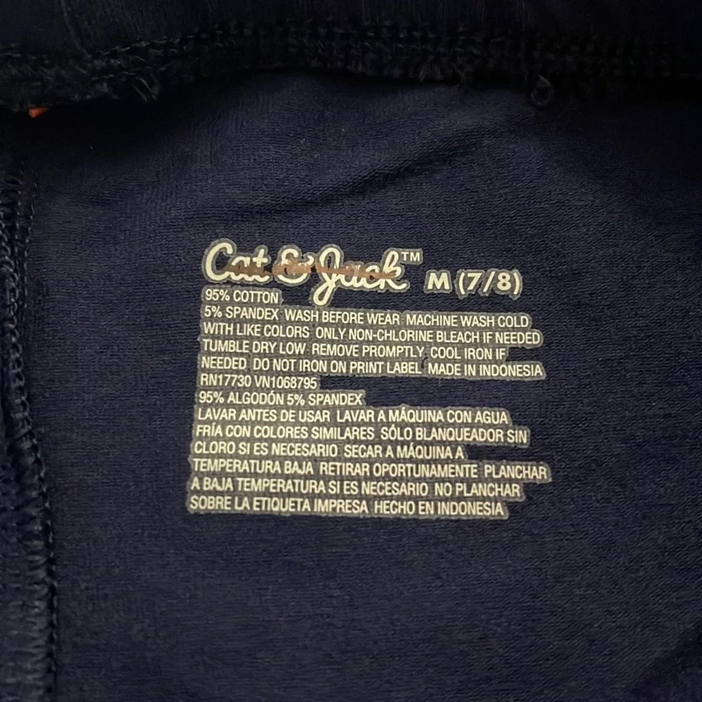 Cat & Jack girls navy blue capri legging size M 7-8 NWT - Picture 5 of 6